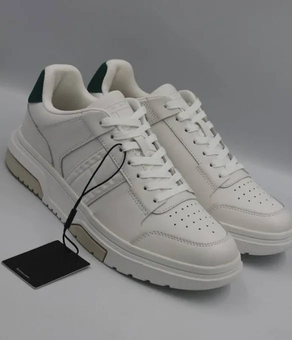 Tommy Jeans The Brooklyn LEather Footlocker Trainers White Green. Tommy Hilfiger. White. Trainers.