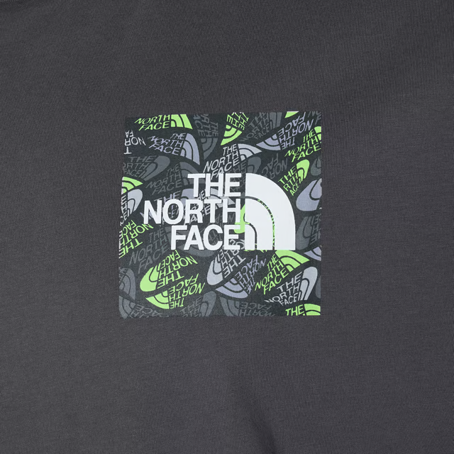 The North Face Mens M Box Exploration T Shirt Anthracite Grey